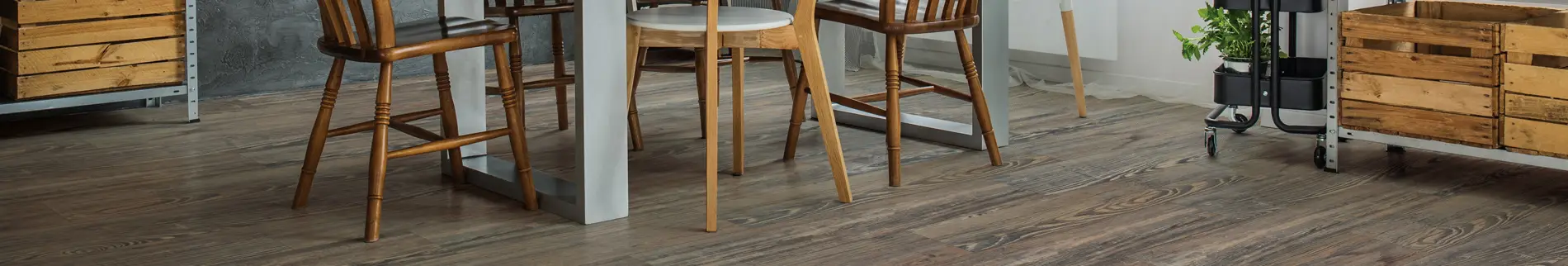 coretec flooring in dining room